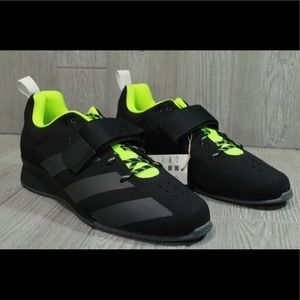 ADIDAS ADIPOWER WEIGHTLIFTING II SHOE - MEN'S Color:Black/Lime green   Size: 9.0